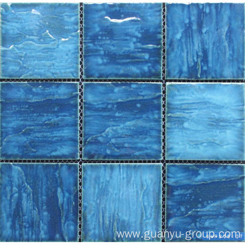 95x95 Color Mixed Bumpy Surface Porcelain Mosaic